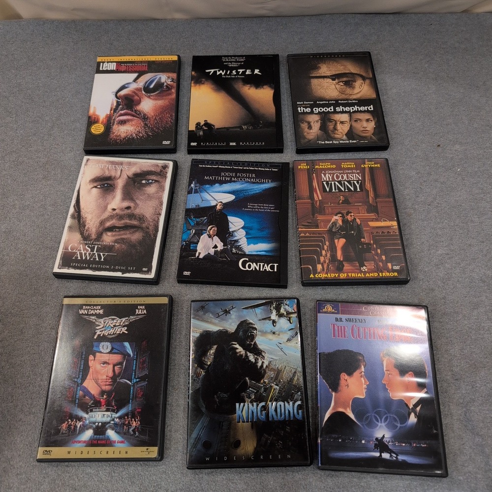 Classic Film Canon DVD Movie Lot 9 Films Cast Away My Cousin Vinny King Kong - Picture 1 of 2